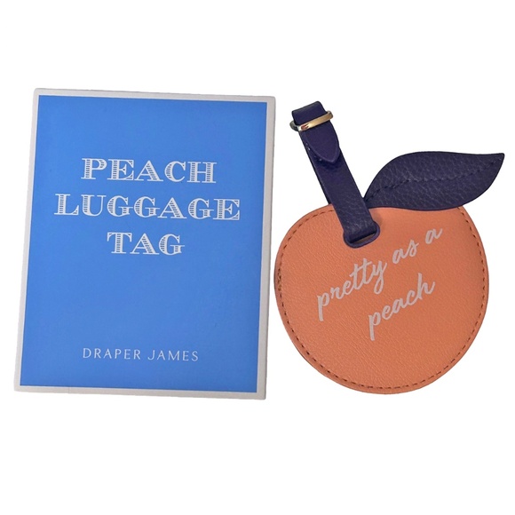 Draper James Luggage Tag Pretty as a Peach in Box NIB Reese Witherspoon - Picture 5 of 7